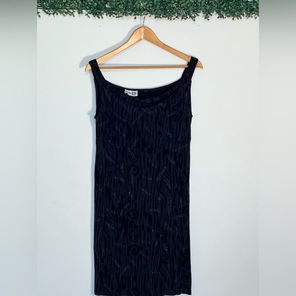 Vintage Paul Harris Designs Y2K Fairy Grunge Whimsigoth Cowlneck Mini Dress - Picture 1 of 10